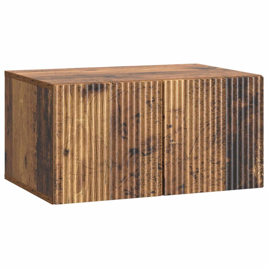 Seinälle asennettava TV-kaappi Vanha puu 59,5 x 41 x 30 cm