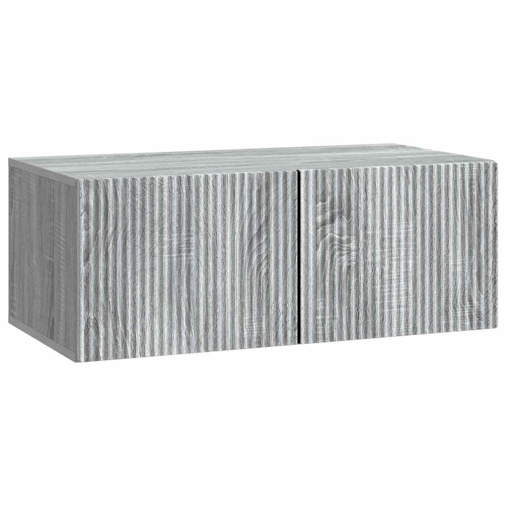 Seinälle asennettava TV-kaappi Harmaa sonoma 78,5 x 41 x 30 cm