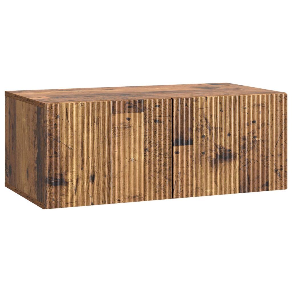 Seinälle asennettava TV-kaappi Vanha puu 78,5 x 41 x 30 cm