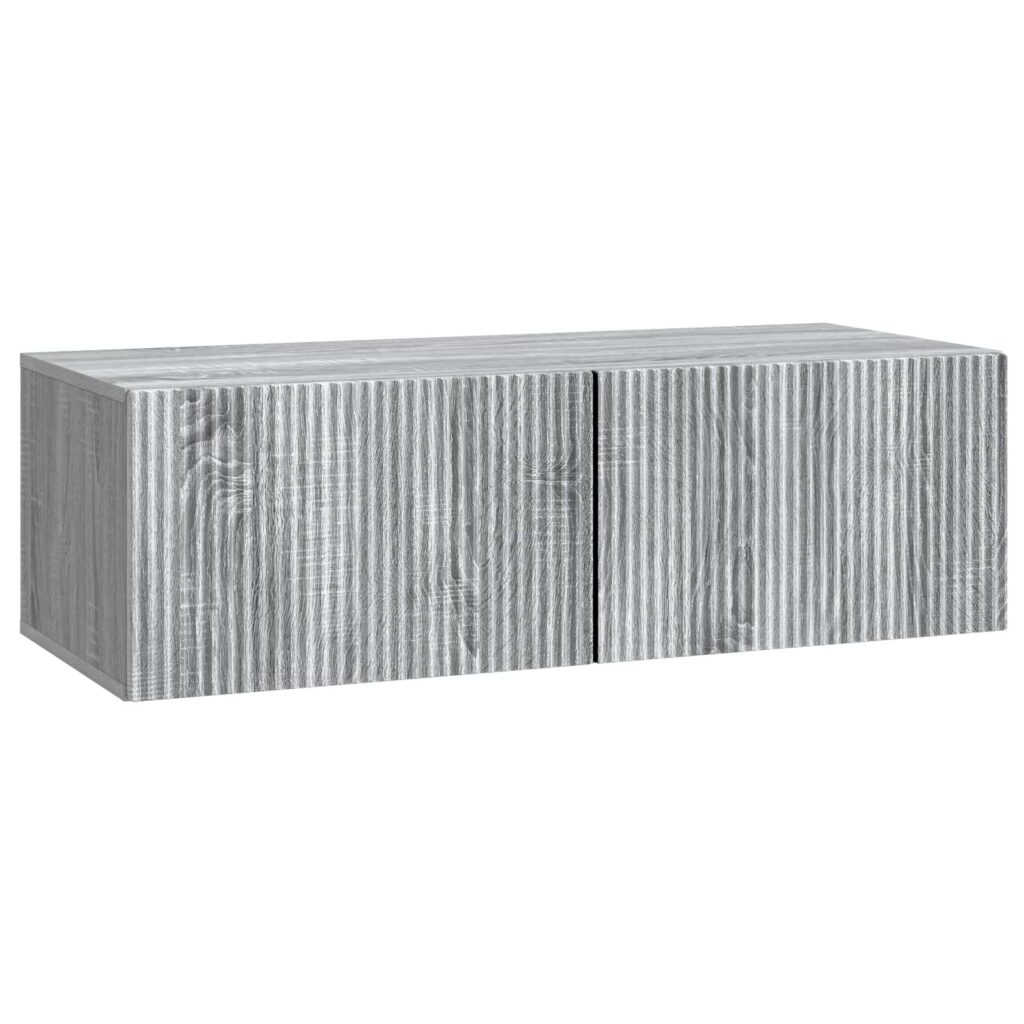 Seinälle asennettava TV-kaappi Harmaa sonoma 98 x 41 x 30 cm