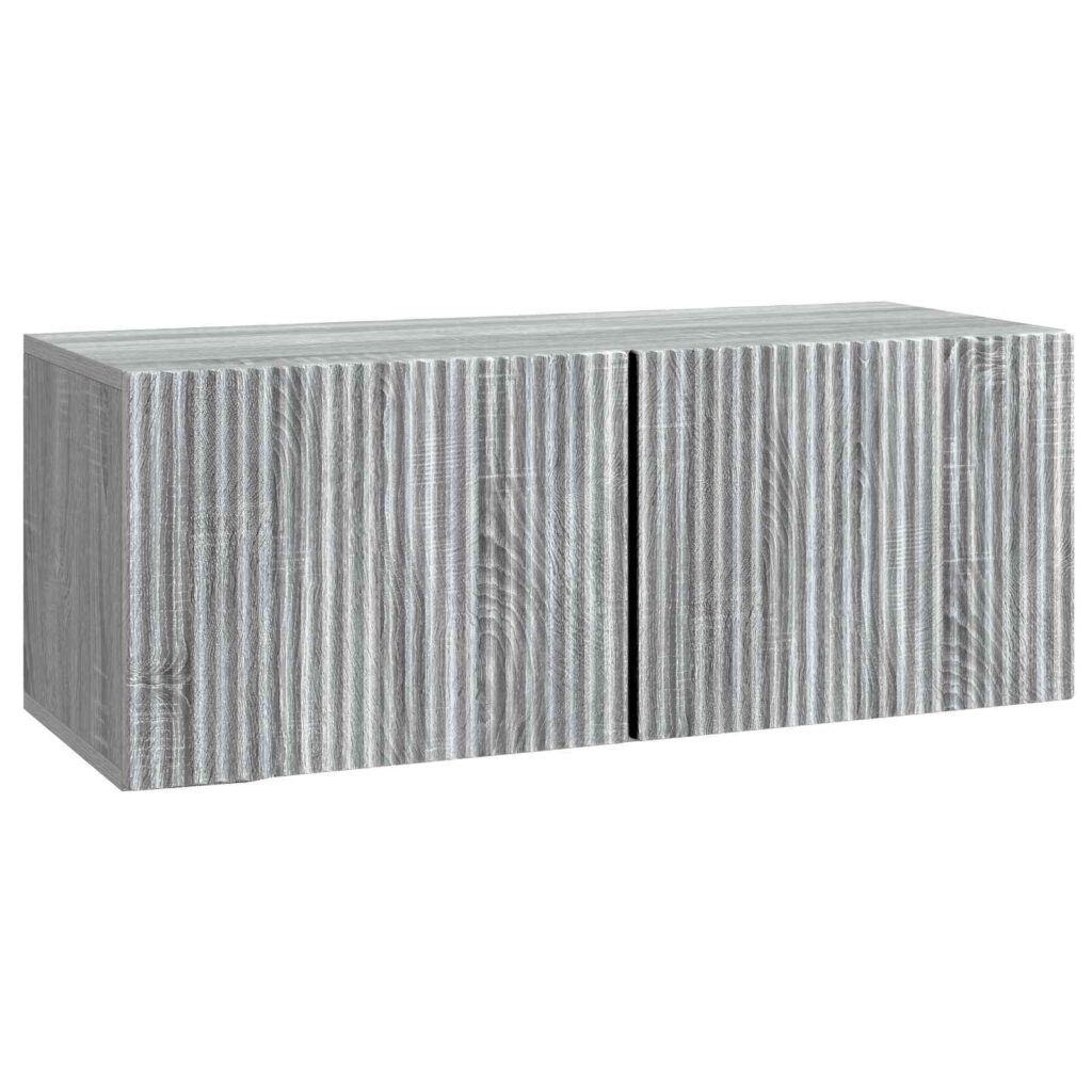 Seinälle asennettava TV-kaappi Harmaa sonoma 78,5 x 31 x 30 cm