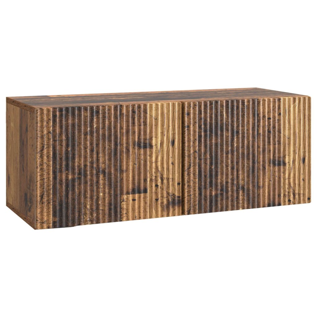 Seinälle asennettava TV-kaappi Vanha puu 78,5 x 31 x 30 cm