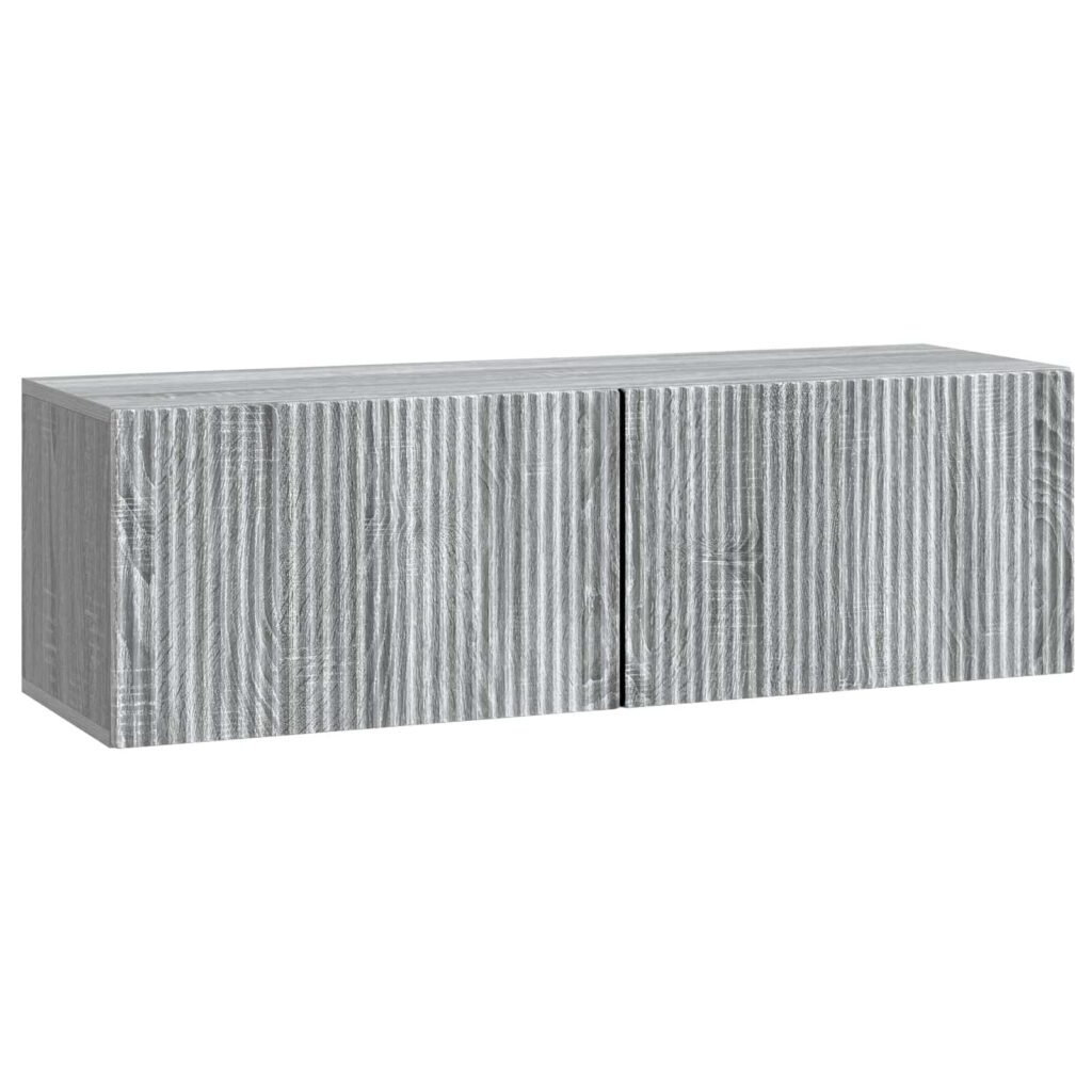 Seinälle asennettava TV-kaappi Harmaa sonoma 98 x 31 x 30 cm