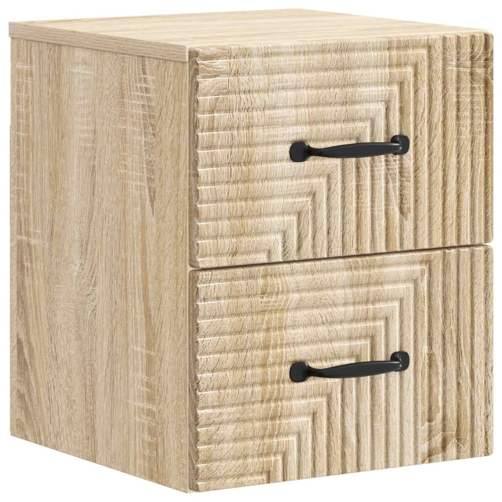 Seinälle Kiinnitettävä Yöpöytä Sonoma-tammi 34,5 x 33 x 40 cm