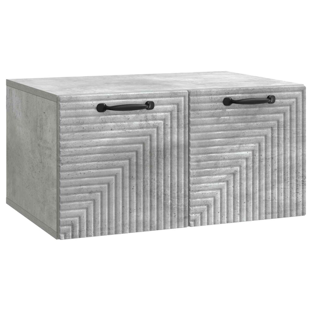 Seinälle asennettava TV-kaappi Betoninharmaa 59,5 x 41 x 30 cm