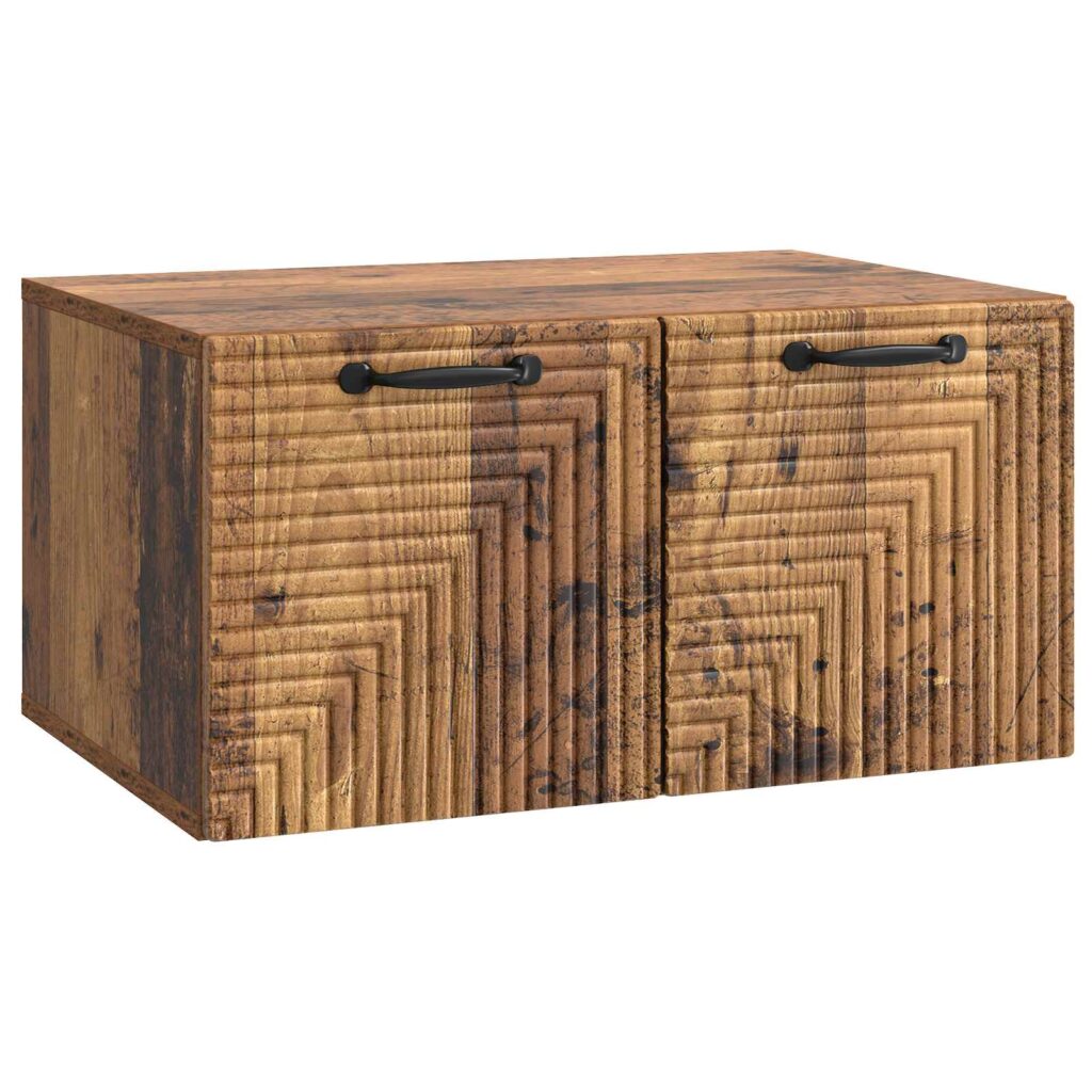 Seinälle asennettava TV-kaappi Vanha puu 59,5 x 41 x 30 cm