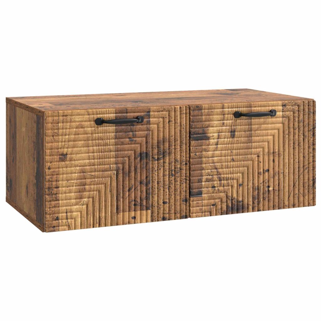 Seinälle asennettava TV-kaappi Vanha puu 78,5 x 41 x 30 cm