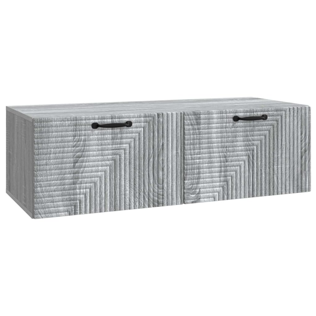 Seinälle asennettava TV-kaappi Harmaa sonoma 98 x 41 x 30 cm