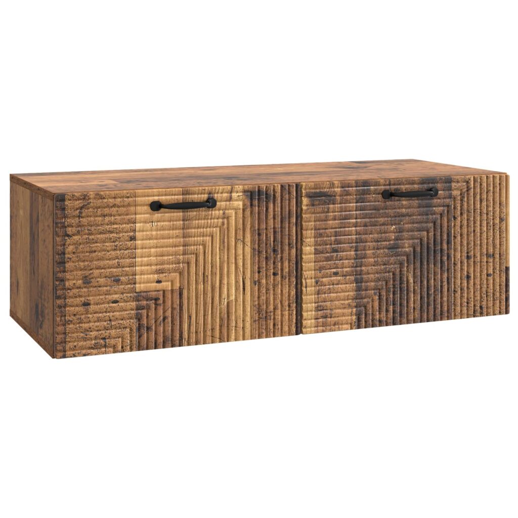 Seinälle asennettava TV-kaappi Vanha puu 98 x 41 x 30 cm