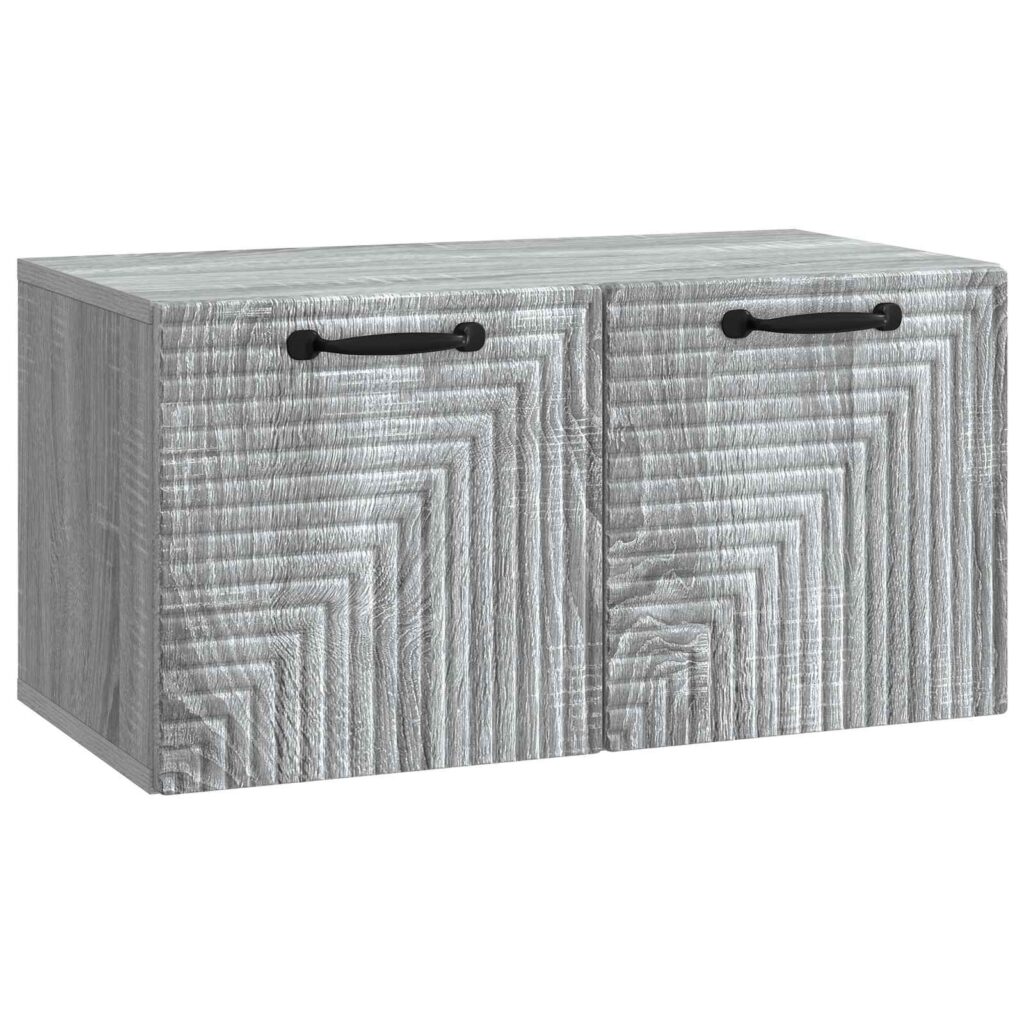 Seinälle asennettava TV-kaappi Harmaa sonoma 59,5 x 31 x 30 cm