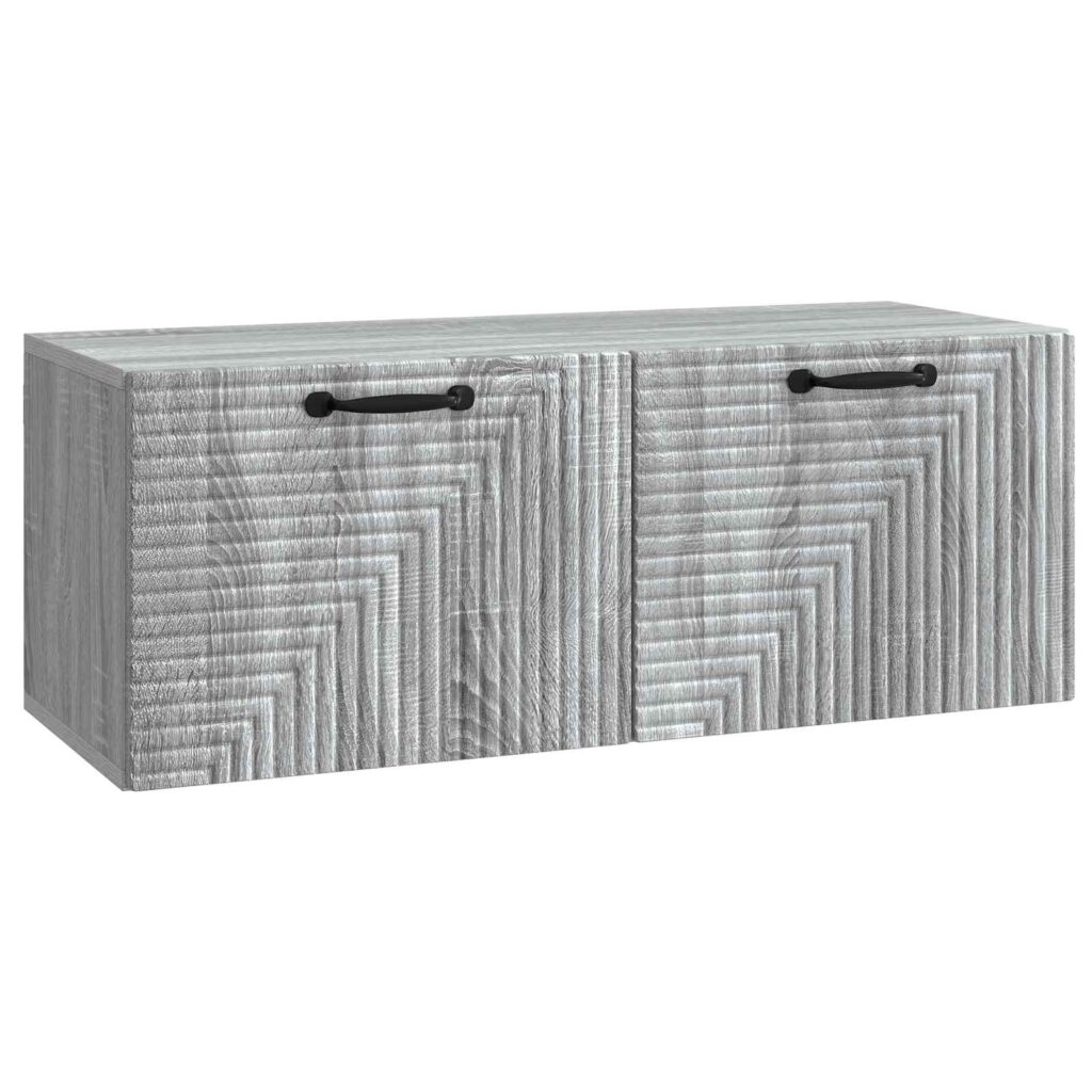 Seinälle asennettava TV-kaappi Harmaa sonoma 78,5 x 31 x 30 cm