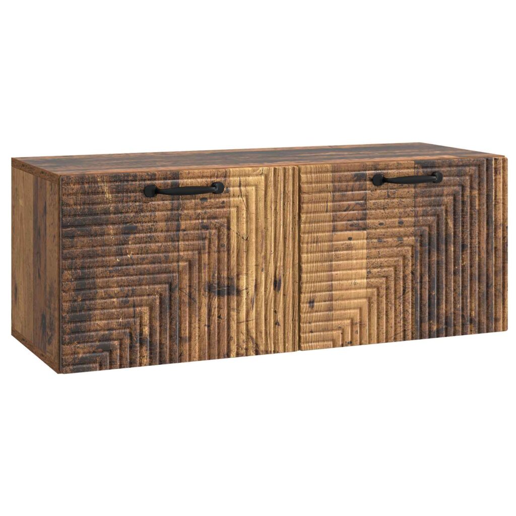 Seinälle asennettava TV-kaappi Vanha puu 78,5 x 31 x 30 cm