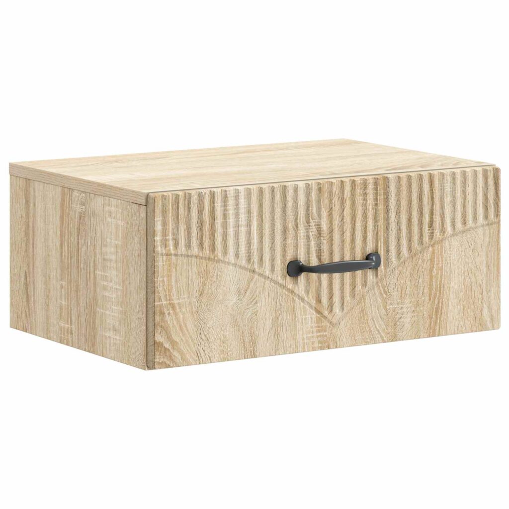 Seinälle Kiinnitettävä Yöpöytä Sonoma-tammi 49 x 34,5 x 20 cm