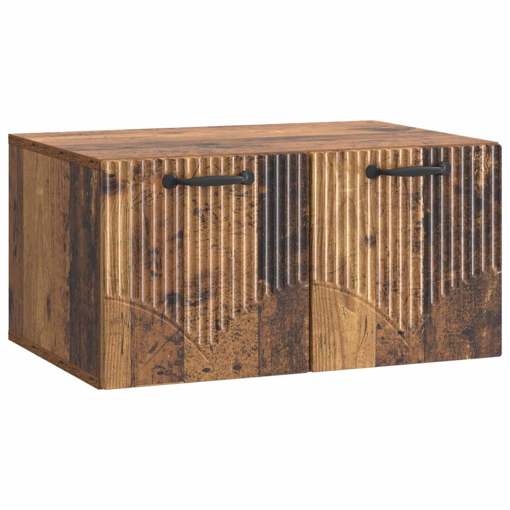 Seinälle asennettava TV-kaappi Vanha puu 59,5 x 41 x 30 cm
