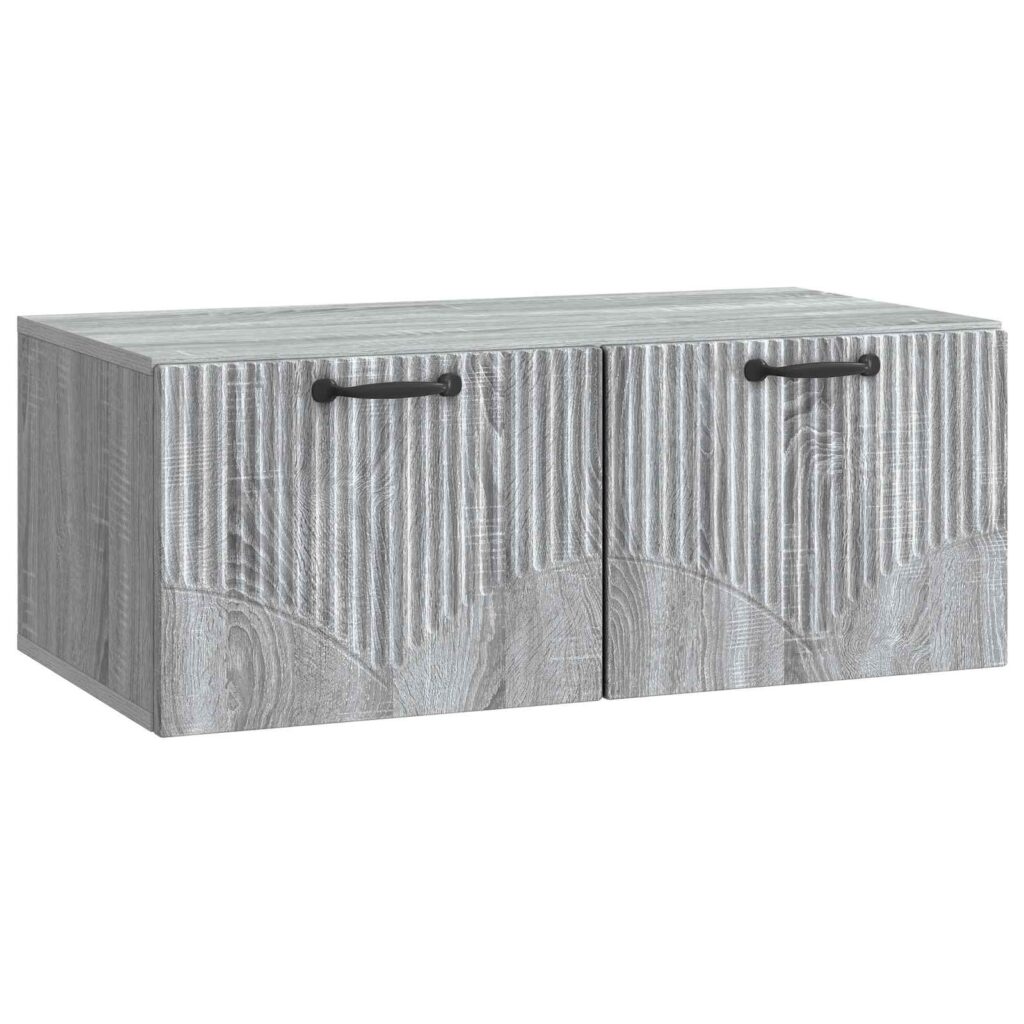 Seinälle asennettava TV-kaappi Harmaa sonoma 78,5 x 41 x 30 cm