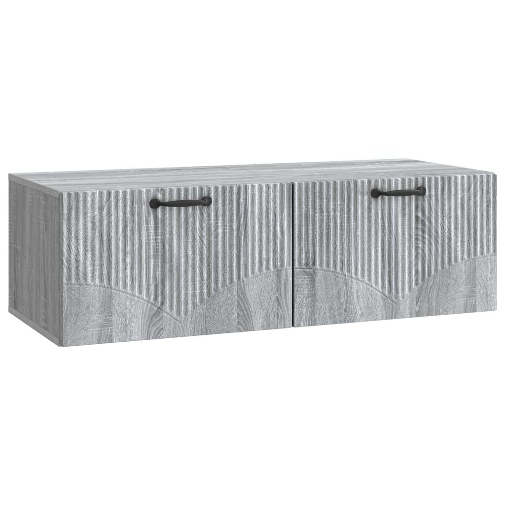 Seinälle asennettava TV-kaappi Harmaa sonoma 98 x 41 x 30 cm