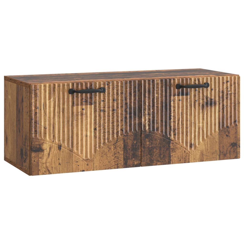 Seinälle asennettava TV-kaappi Vanha puu 78,5 x 31 x 30 cm