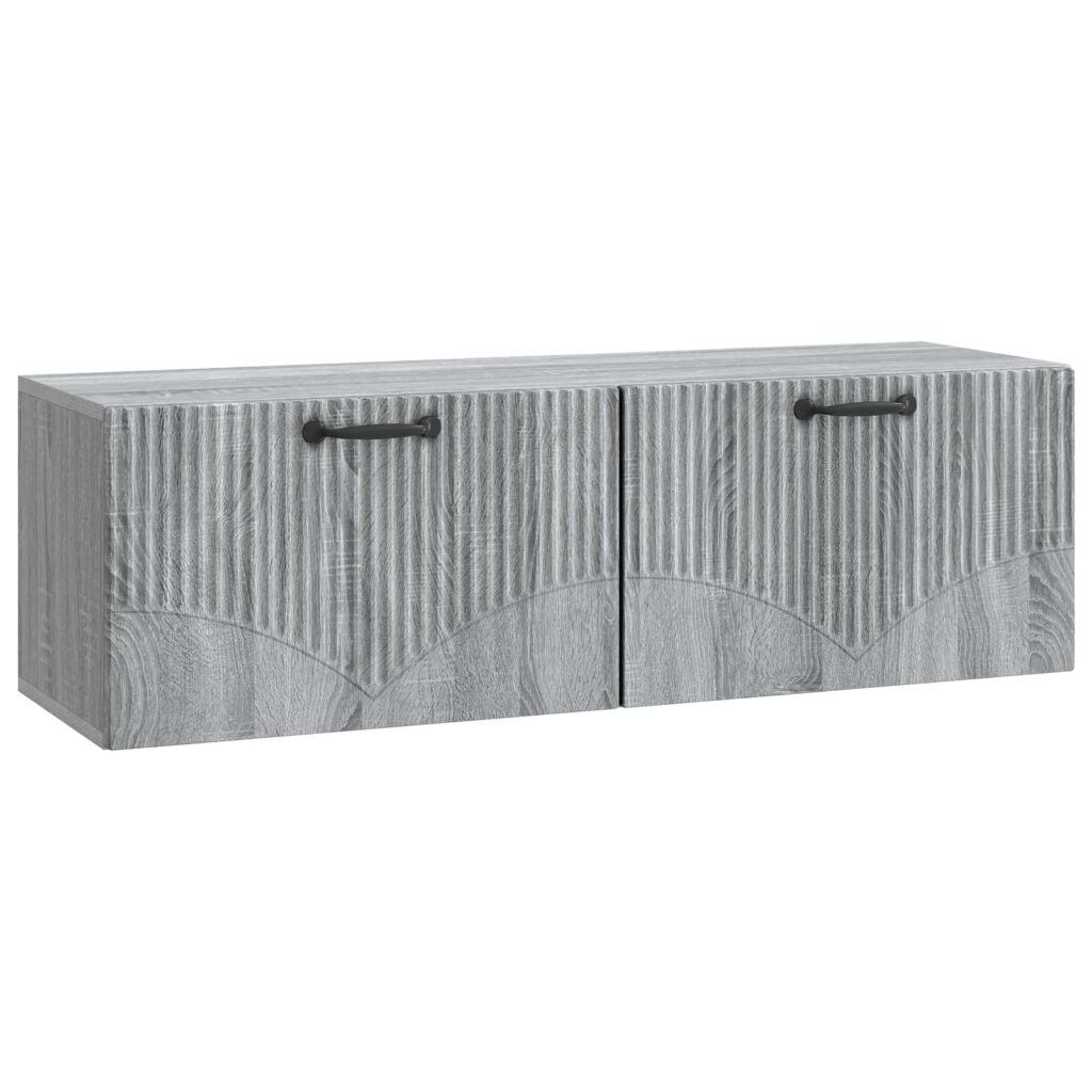 Seinälle asennettava TV-kaappi Harmaa sonoma 98 x 31 x 30 cm