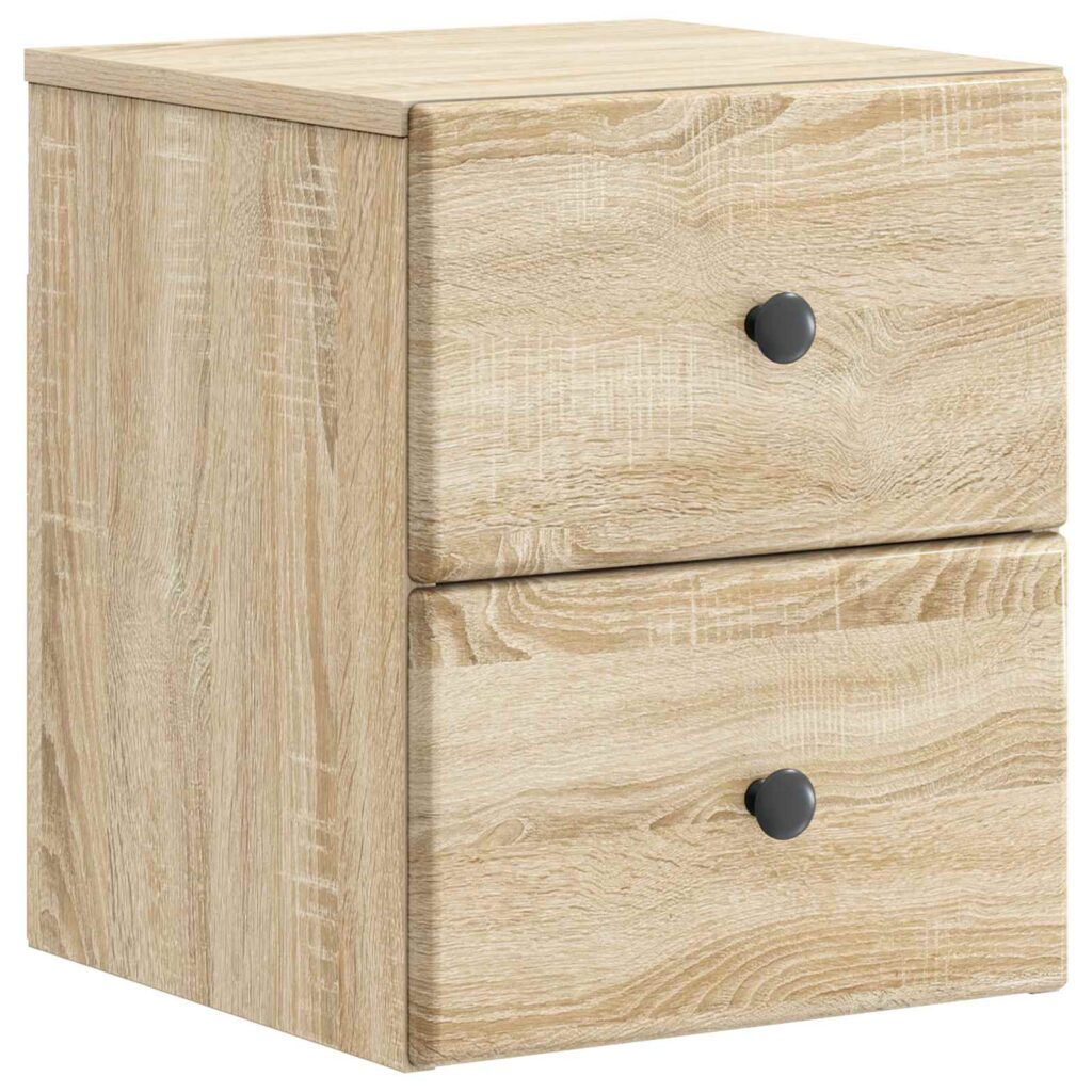 Seinälle Kiinnitettävä Yöpöytä Sonoma-tammi 34,5 x 33 x 40 cm