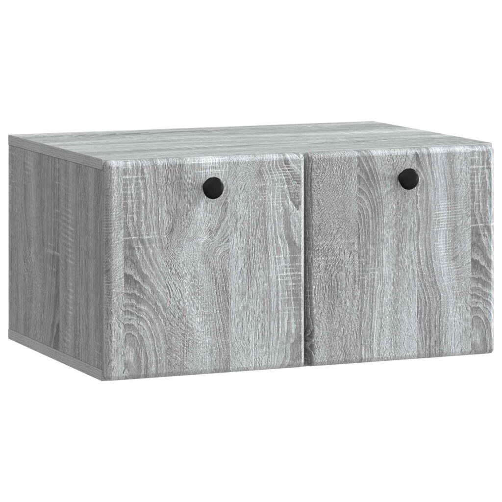 Seinälle asennettava TV-kaappi Harmaa sonoma 59,5 x 41 x 30 cm