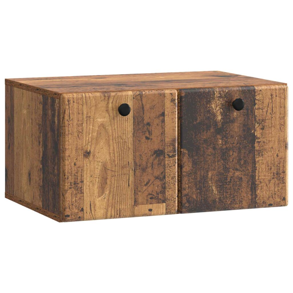Seinälle asennettava TV-kaappi Vanha puu 59,5 x 41 x 30 cm