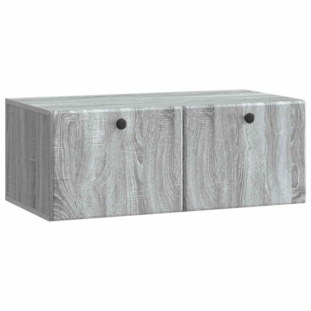 Seinälle asennettava TV-kaappi Harmaa sonoma 78,5 x 41 x 30 cm