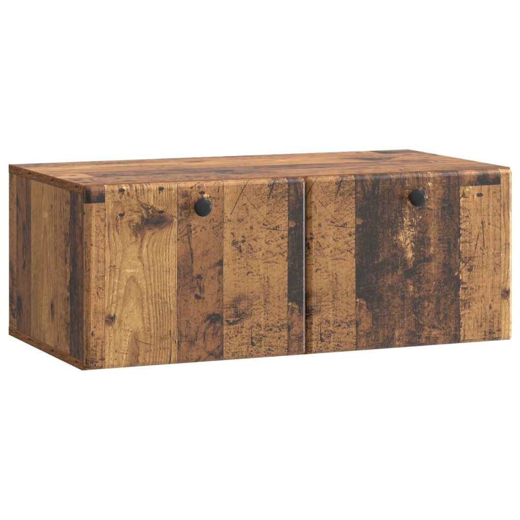 Seinälle asennettava TV-kaappi Vanha puu 78,5 x 41 x 30 cm