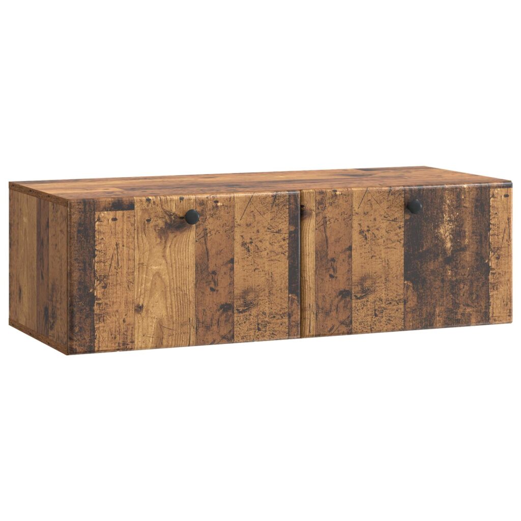 Seinälle asennettava TV-kaappi Vanha puu 98 x 41 x 30 cm