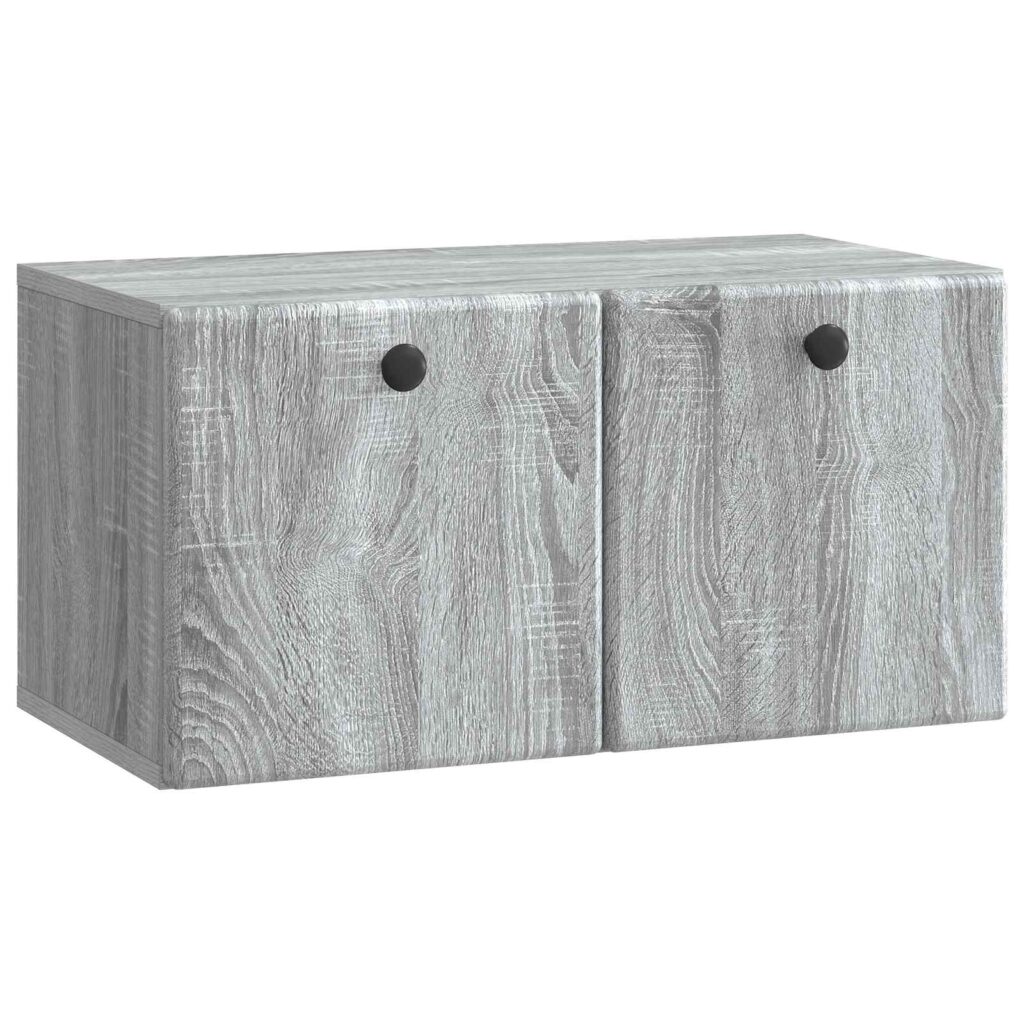 Seinälle asennettava TV-kaappi Harmaa sonoma 59,5 x 31 x 30 cm