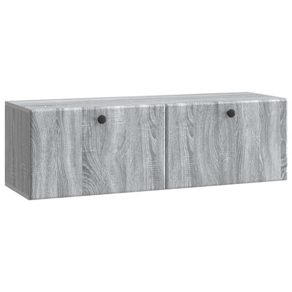 Seinälle asennettava TV-kaappi Harmaa sonoma 98 x 31 x 30 cm