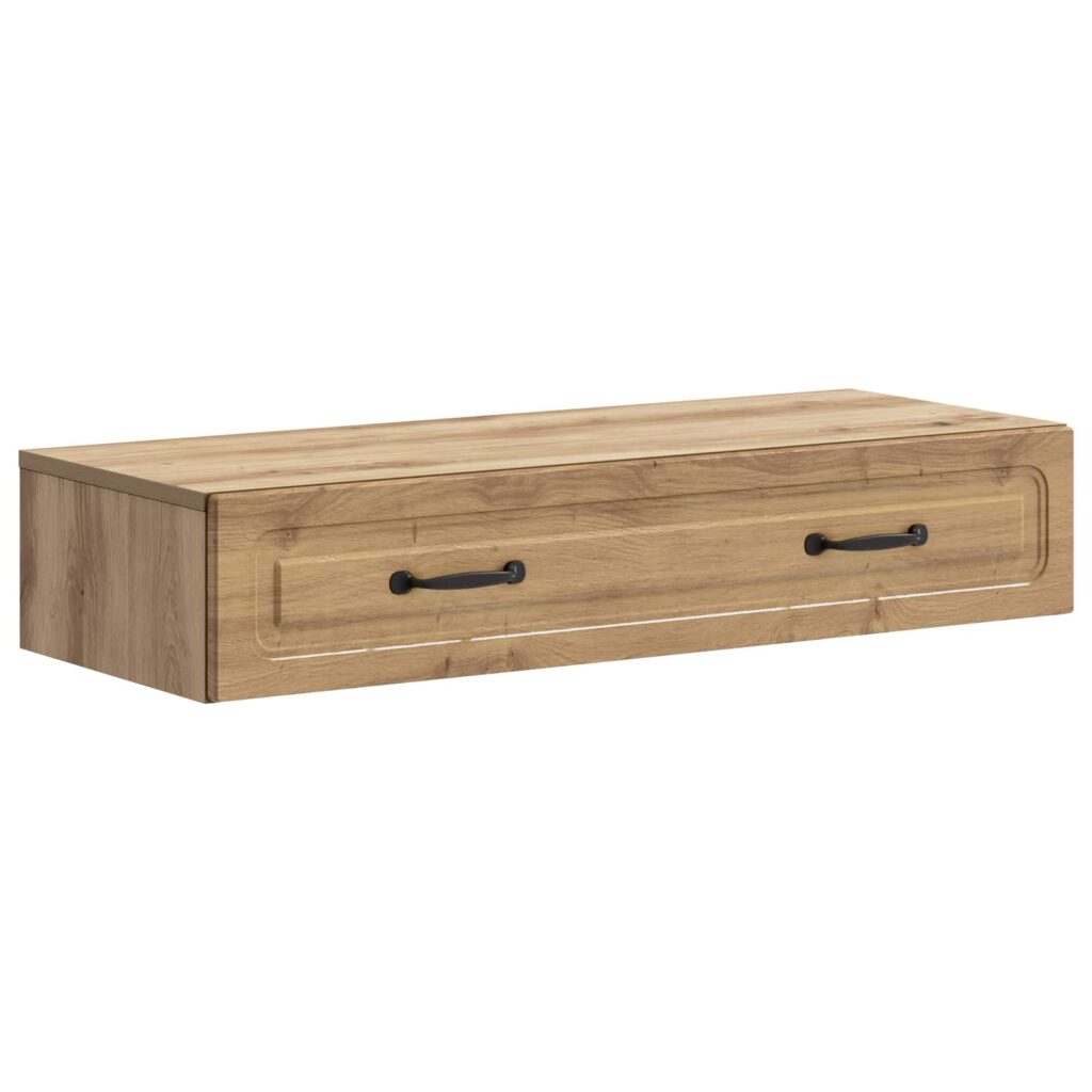 Seinälle Asennettava Sivupöytä Artisaanitammi Tekninen puu