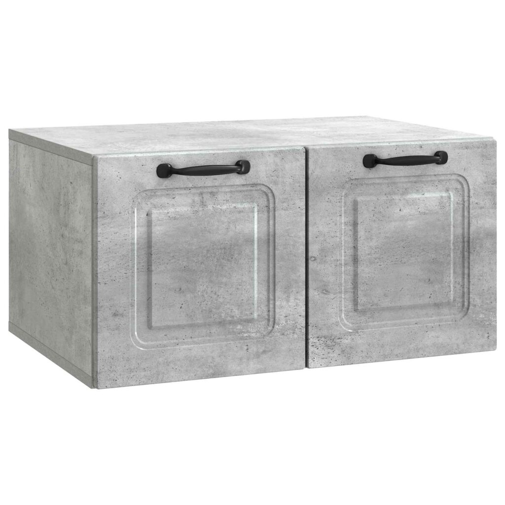 Seinälle asennettava TV-kaappi Betoninharmaa 59,5 x 41 x 30 cm