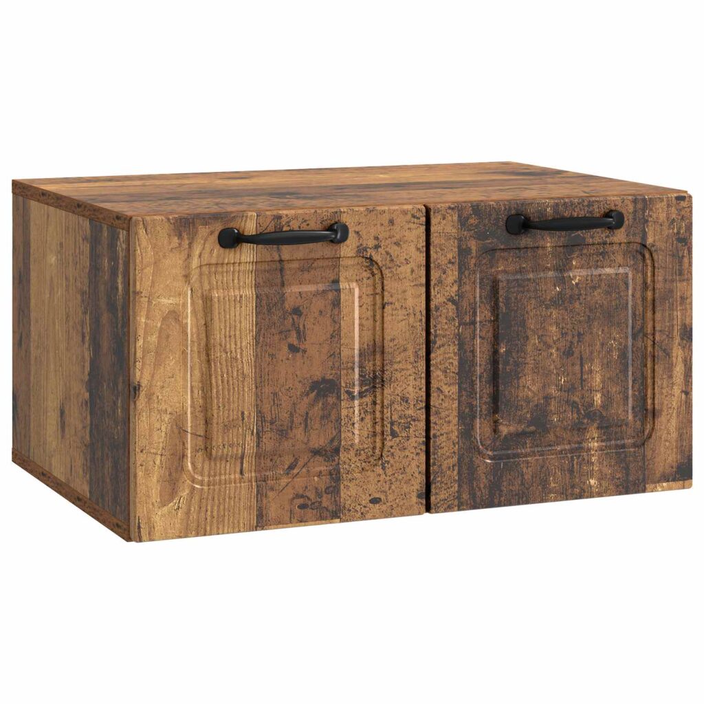Seinälle asennettava TV-kaappi Vanha puu 59,5 x 41 x 30 cm