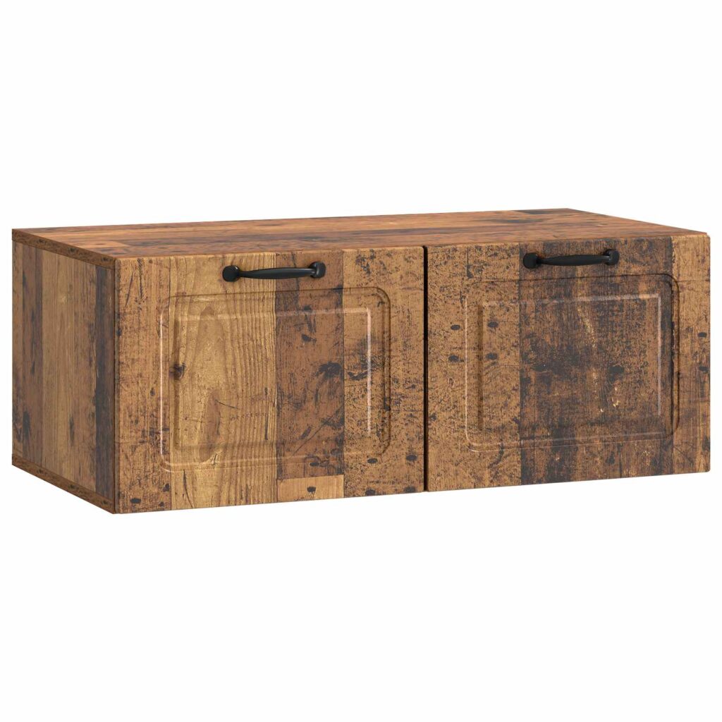Seinälle asennettava TV-kaappi Vanha puu 78,5 x 41 x 30 cm