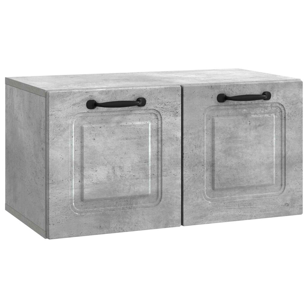 Seinälle asennettava TV-kaappi Betoninharmaa 59,5 x 31 x 30 cm