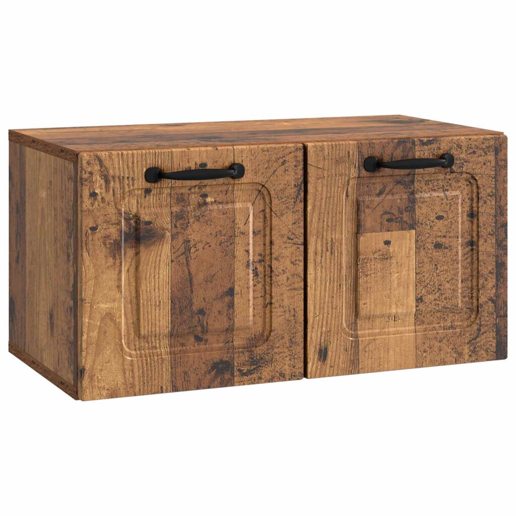 Seinälle asennettava TV-kaappi Vanha puu 59,5 x 31 x 30 cm