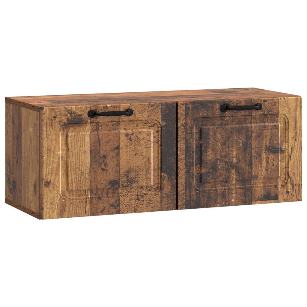 Seinälle asennettava TV-kaappi Vanha puu 78,5 x 31 x 30 cm