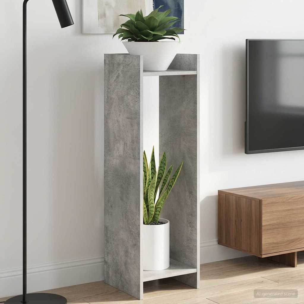 Kasviteline 2 pcs Betoni Harmaa 30 x 30 x 100 cm Käsitelty puu