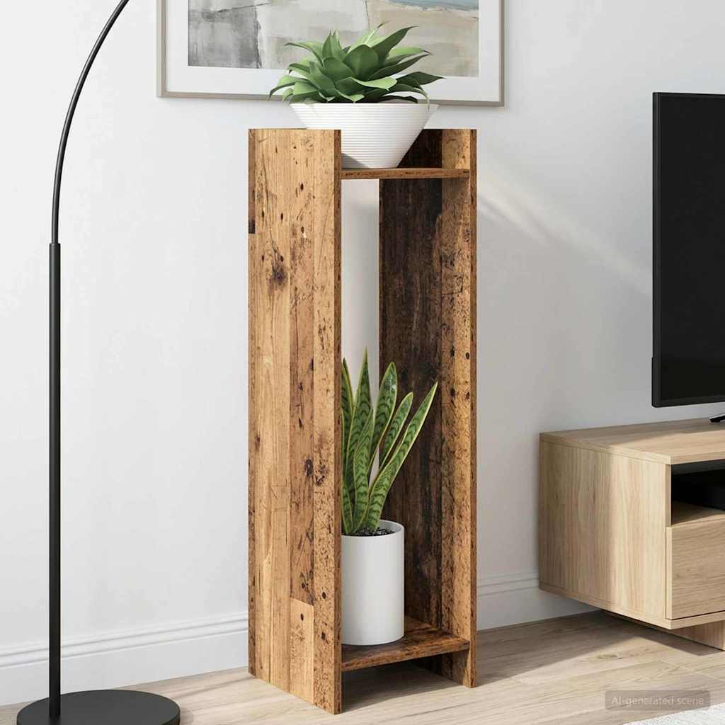 Kasviteline 2 pcs Vanha puu 30 x 30 x 100 cm Käsitelty puu
