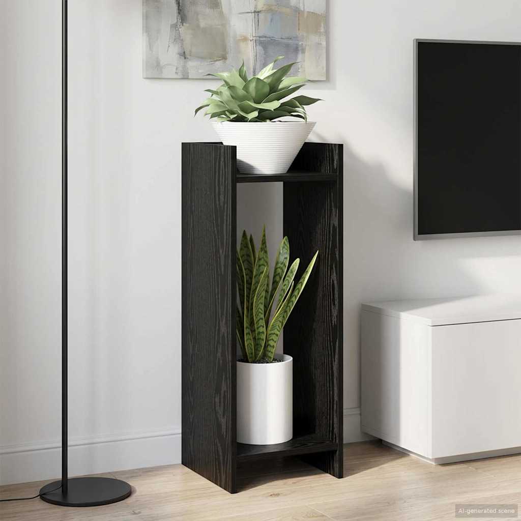 Kasviteline 2 pcs Musta Tammi 30 x 30 x 80 cm Käsitelty puu