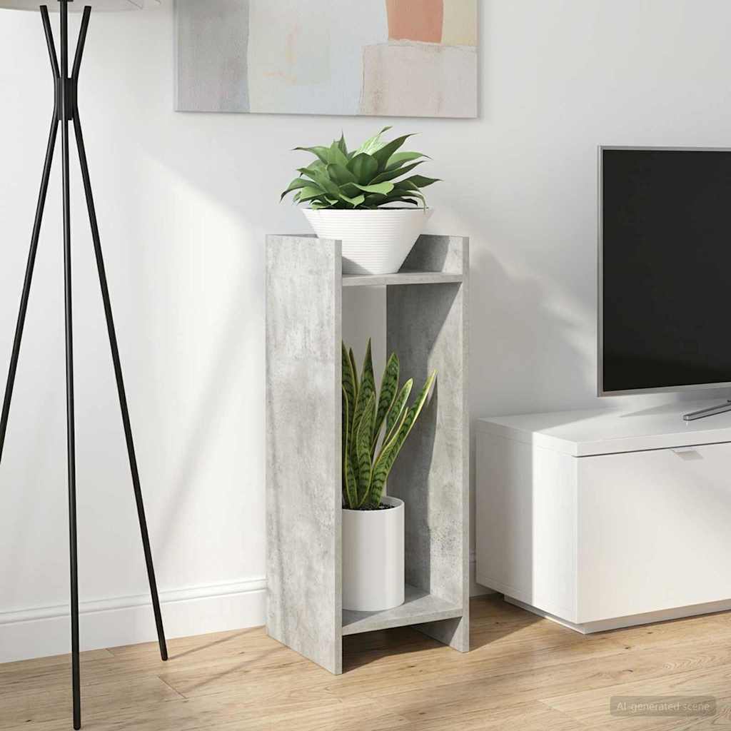Kasviteline Betoni Harmaa 30 x 30 x 80 cm Käsitelty puu
