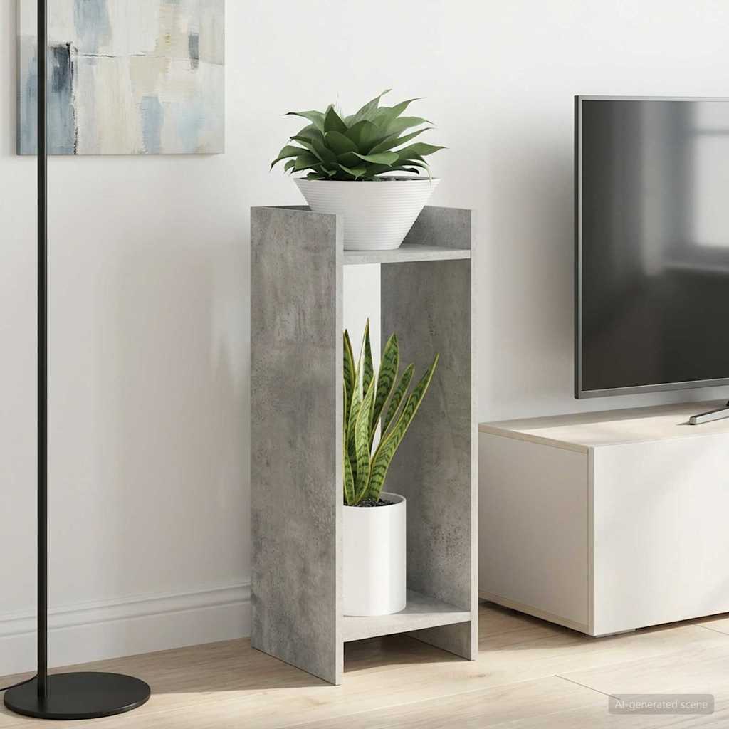 Kasviteline 2 pcs Betoni Harmaa 30 x 30 x 80 cm Käsitelty puu