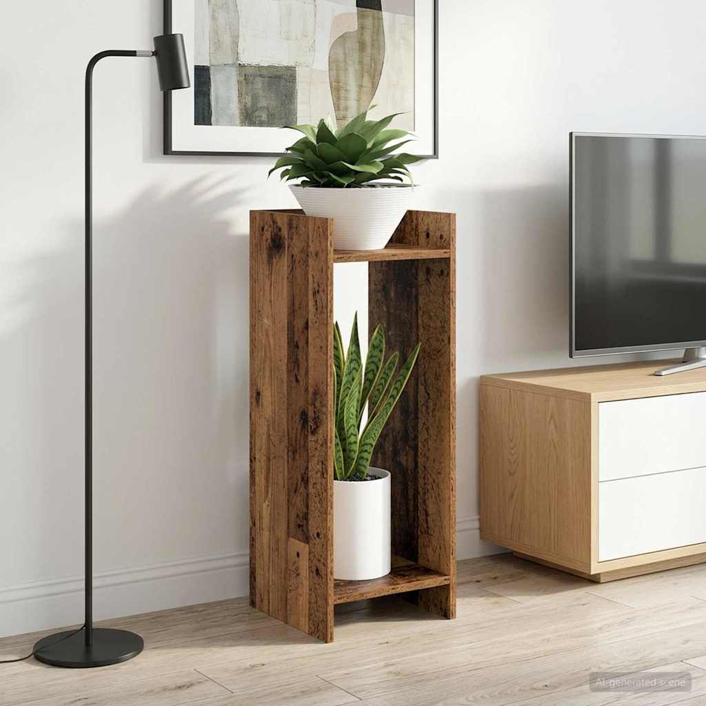 Kasviteline 2 pcs Vanha puu 30 x 30 x 80 cm Käsitelty puu