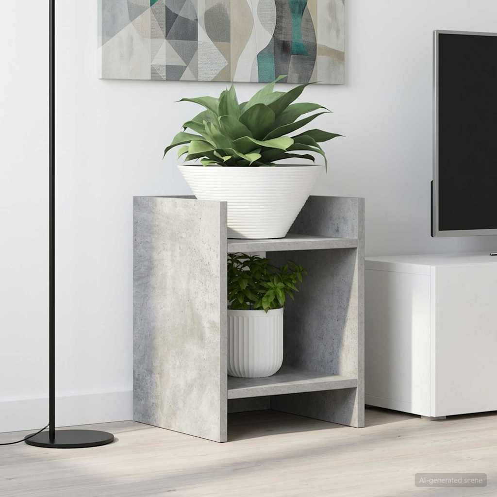 Kasviteline 2 pcs Betoni Harmaa 30 x 30 x 40 cm Käsitelty puu
