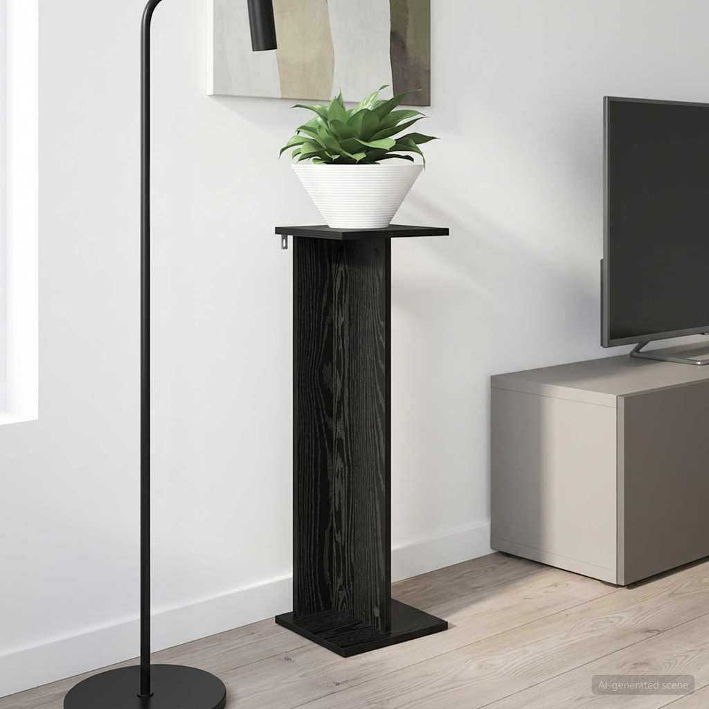 Kasviteline Musta Tammi 25 x 25,5 x 80,5 cm Käsitelty puu