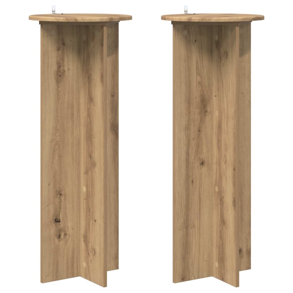 Kasviteline 2 pcs Artisaanitammi Ø40 x 100 cm Tekninen puu