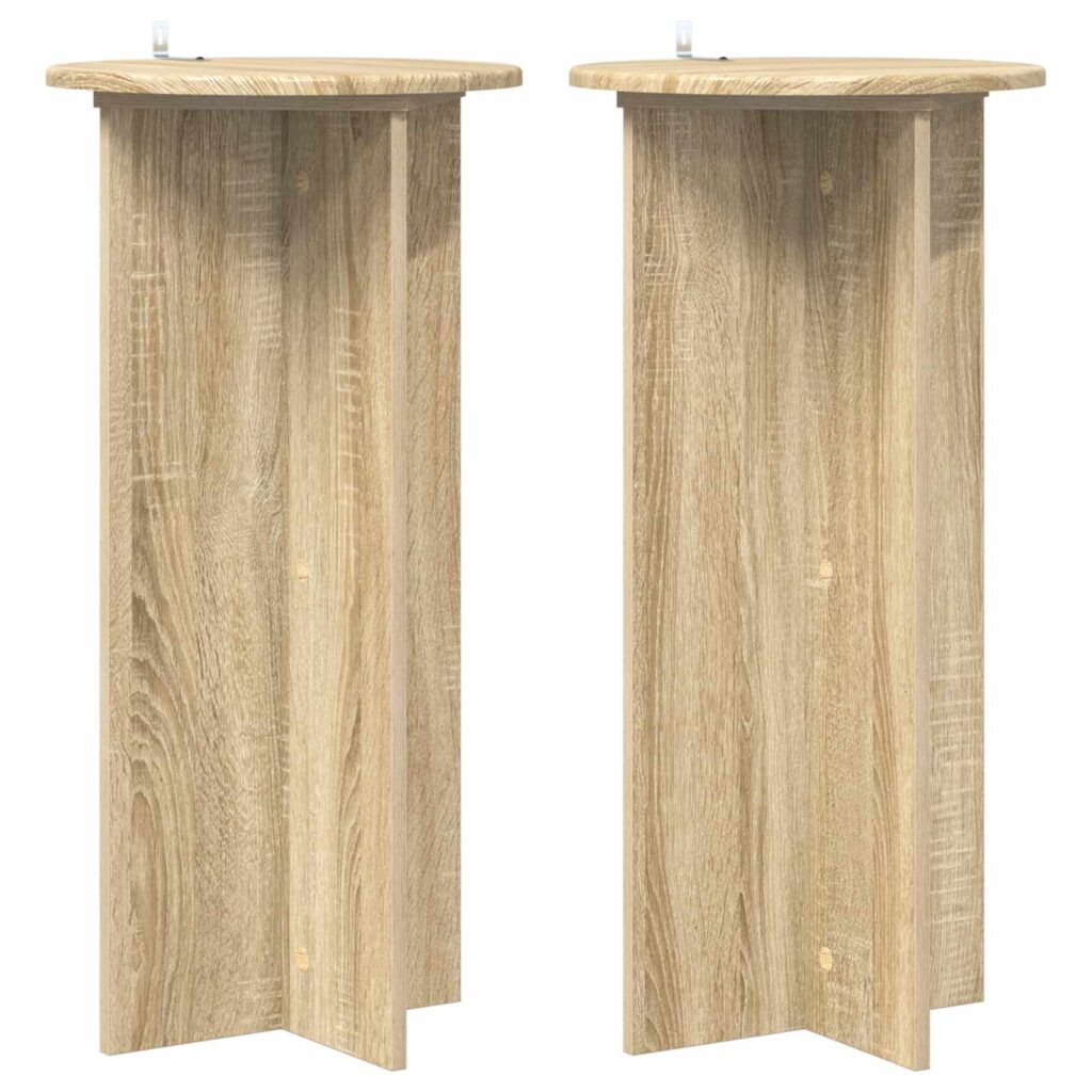 Kasviteline 2 pcs Sonoma-tammi 40 x 40 x 80 cm Tekninen puu