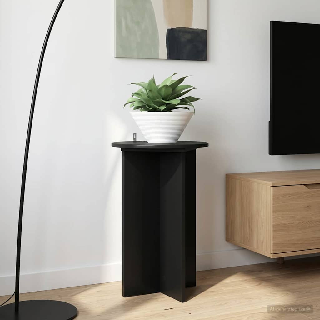 Kasviteline 2 pcs Musta Ø40 x 60 cm Tekninen puu