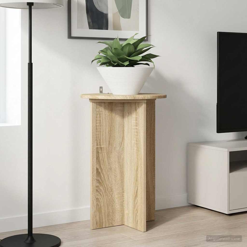 Kasviteline 2 pcs Sonoma-tammi Ø40 x 60 cm Tekninen puu
