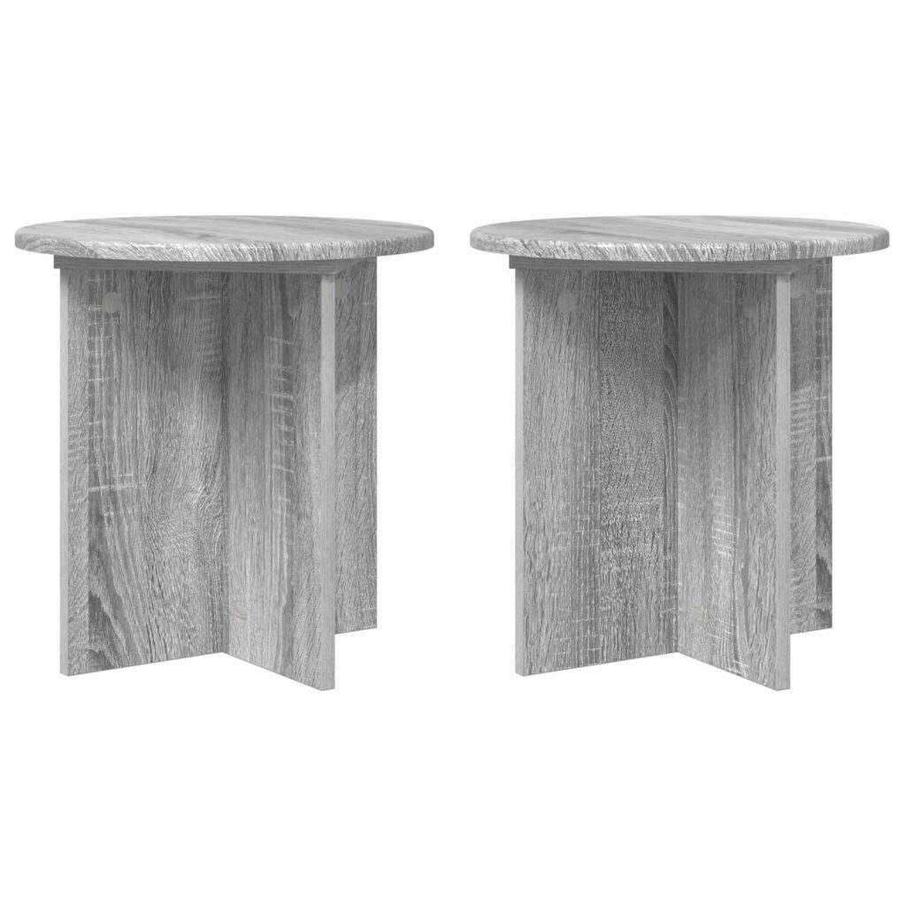 Kasviteline 2 pcs Harmaa sonoma 40 x 40 x 40 cm Tekninen puu